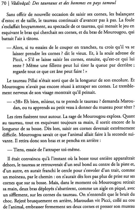 Vadivacal (Des Taureaux Et Des Hommes En Pays Tamoul) - Retail Maharaj
