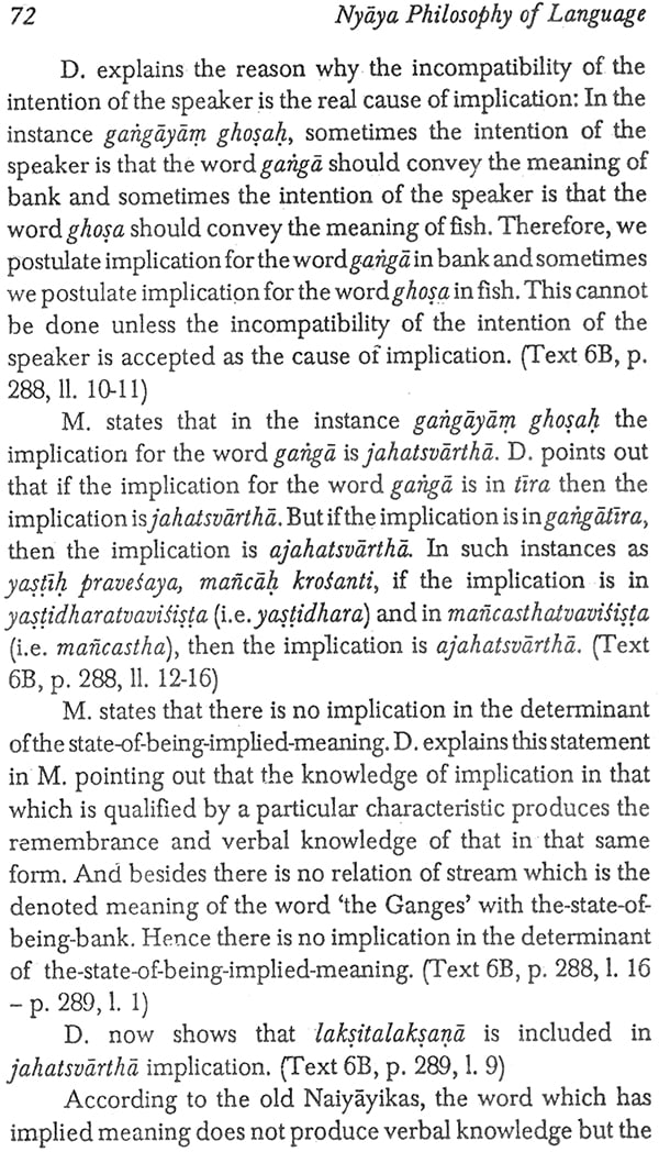 Nyaya Philosophy of Language: Analysis, Text, Translation and Interpretation of Upamana and Sabda Sections of Karikavali, Muktavali and Dinakari (Sri Garib Dass Oriental Series) - Retail Maharaj