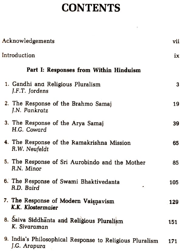 Modern Indian Responses to Religious Pluralism - Retail Maharaj