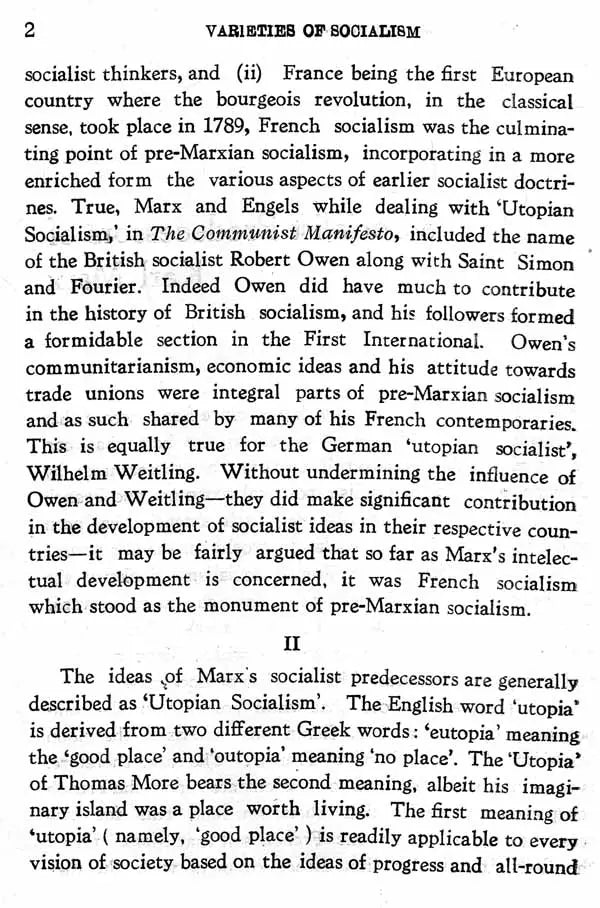 Varieties of Socialism (An Old and Rare Book)