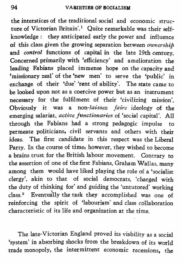 Varieties of Socialism (An Old and Rare Book)