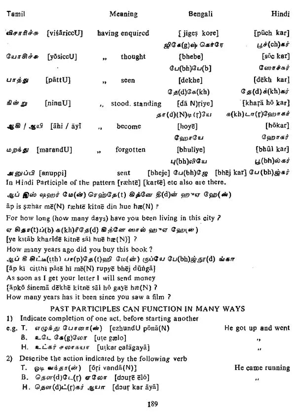 A Multi Lingual Reader – Spoken Tamil, English, Bengali and Hindi (An Old and Rare Book)