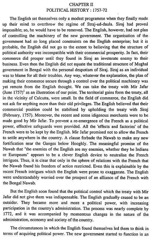 The History of Bengal (1757-1905)