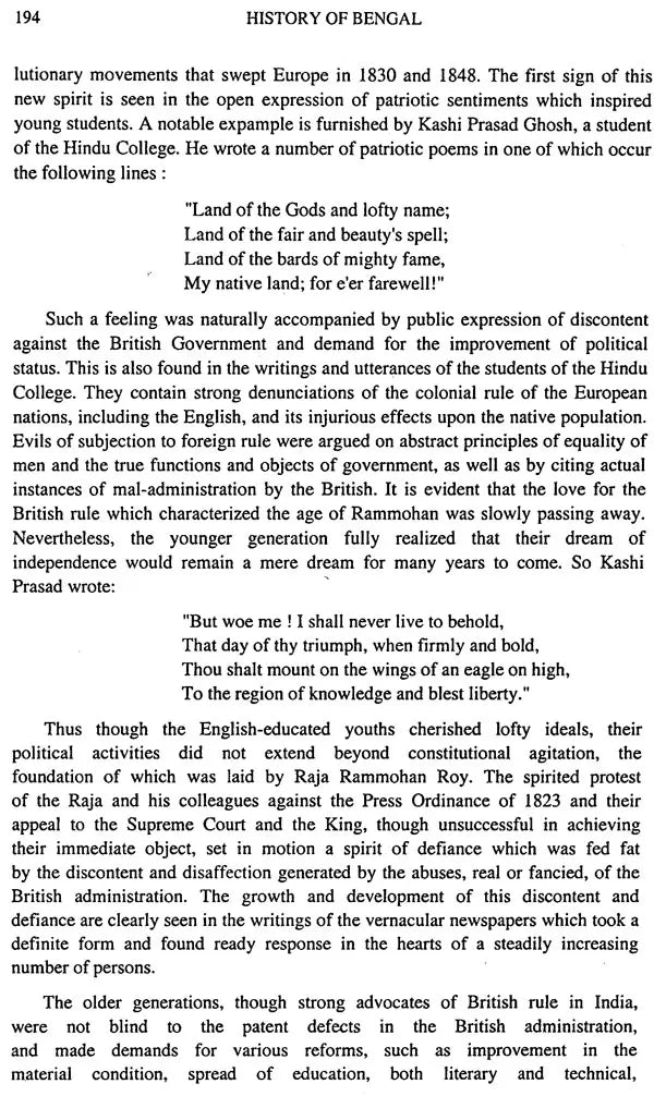 The History of Bengal (1757-1905)