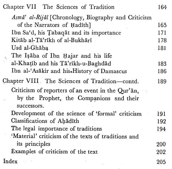 Hadith Literature (Its Origin, Development, Special Features and Criticism)