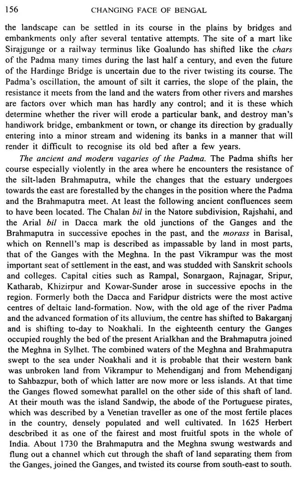 The Changing Face of Bengal - A Study in Riverine Economy (An Old and Rare Book)