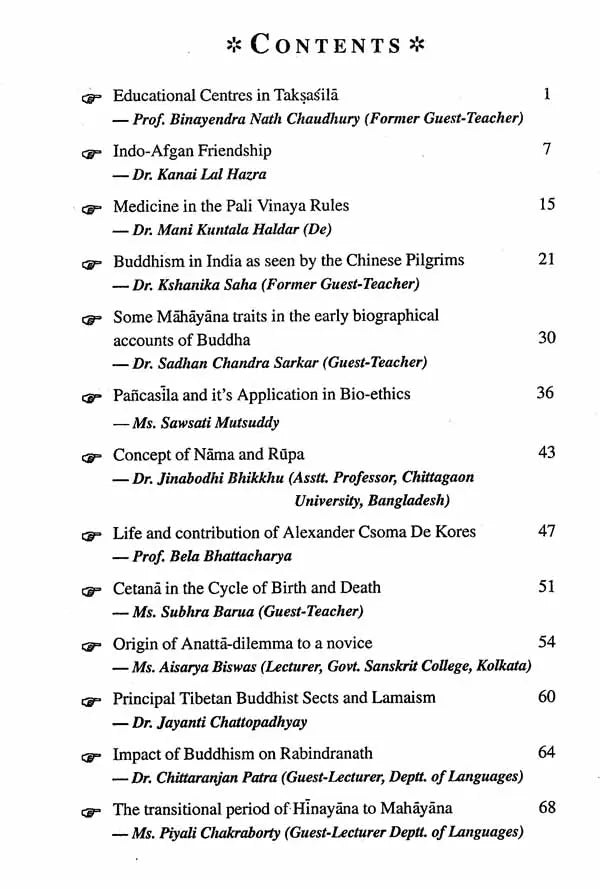 Journal of The Department of Pali (Vol-XI, 2002)