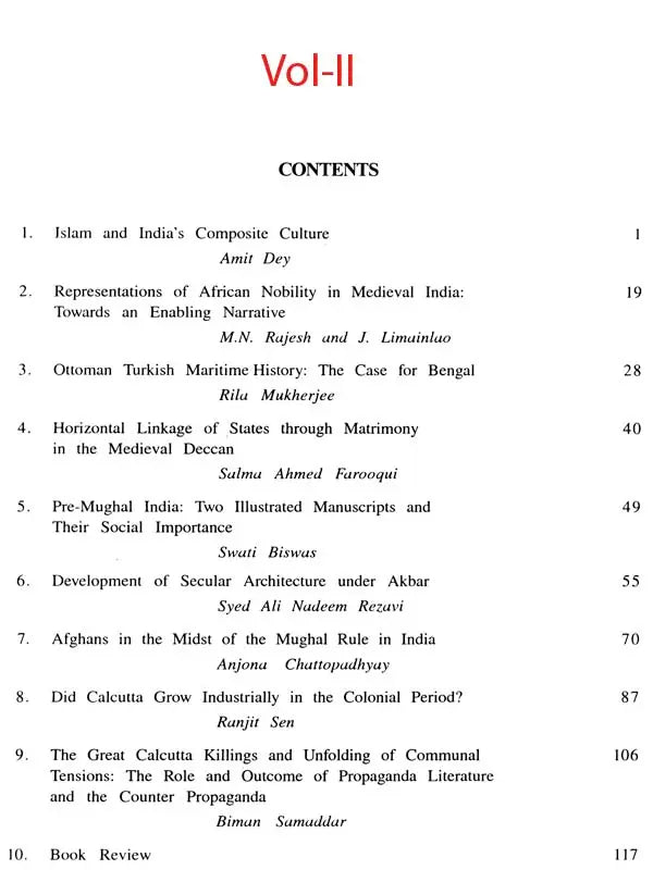 Journal of Islamic History and Culture of India – Special Issue (Set of 5 Volumes)
