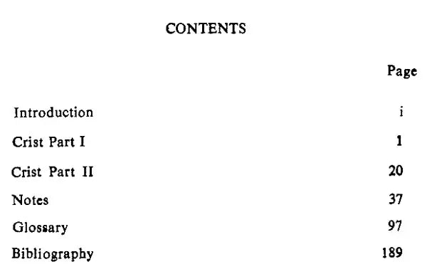 Crist- Parts I & II (An Old and Rare Book)