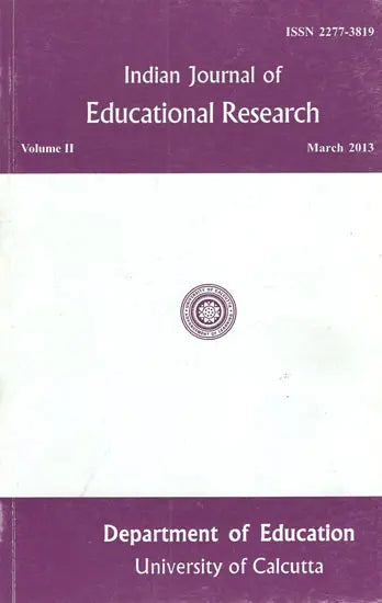 Indian Journal of Educational Research – Volume II (Old Book)