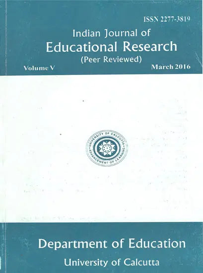 Indian Journal of Educational Research: Peer Reviewed- Volume V