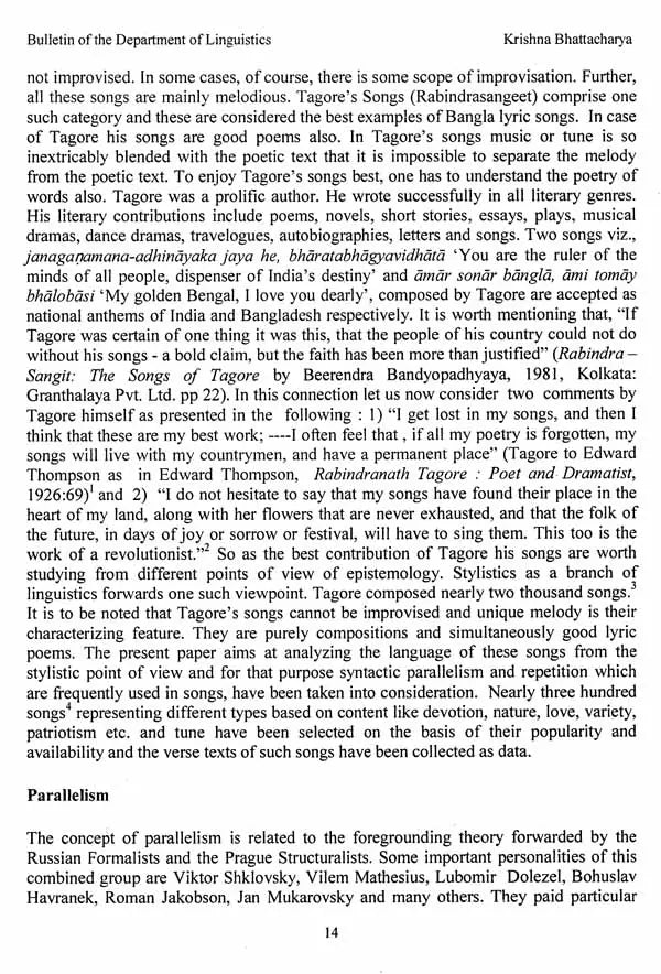 Bulletin of The Department of Linguistics- Professor Subhadra Kumar Sen Memorial Vol-XVI, 2012 (An Old and Rare Book)