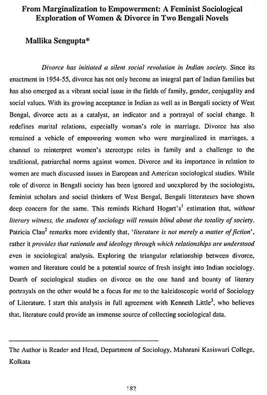 Journal of The Department of Sociology (An Old and Rare Book)