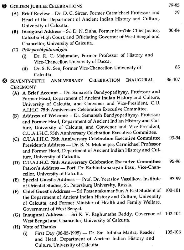 Pracyasiksasuhasini- Seventy-Fifth Anniversary Celebration Volume of The Department of Ancient Indian History and Culture (An Old and Rare Book)