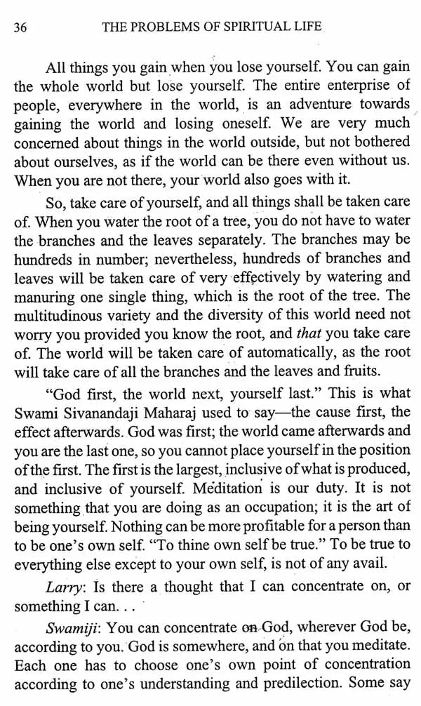 The Problems of Spiritual Life - Retail Maharaj