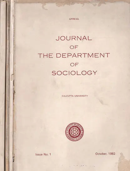 Journal of The Department of Sociology - Set of 4 Volumes (An Old and Rare Book)