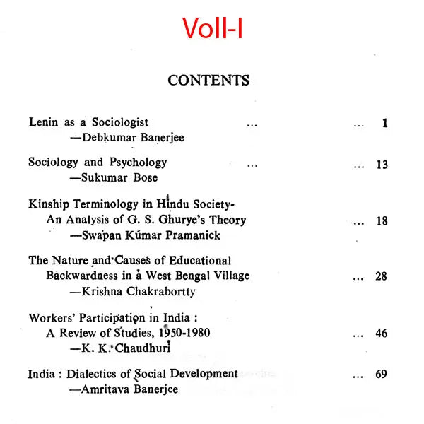 Journal of The Department of Sociology - Set of 4 Volumes (An Old and Rare Book)