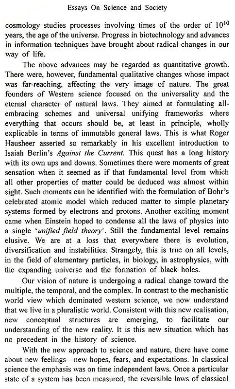 Essays on Science and Society