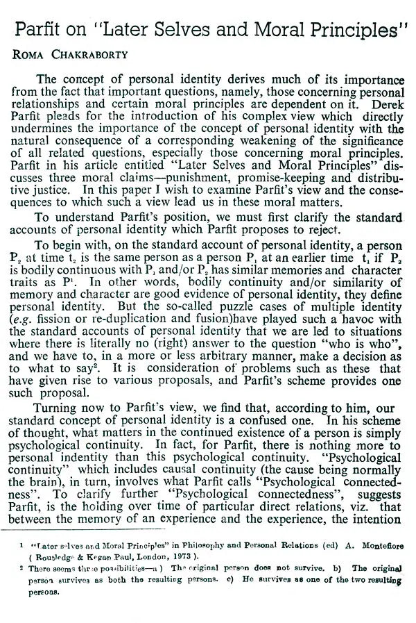 Journal of The Department of Philosophy 1994-1995
