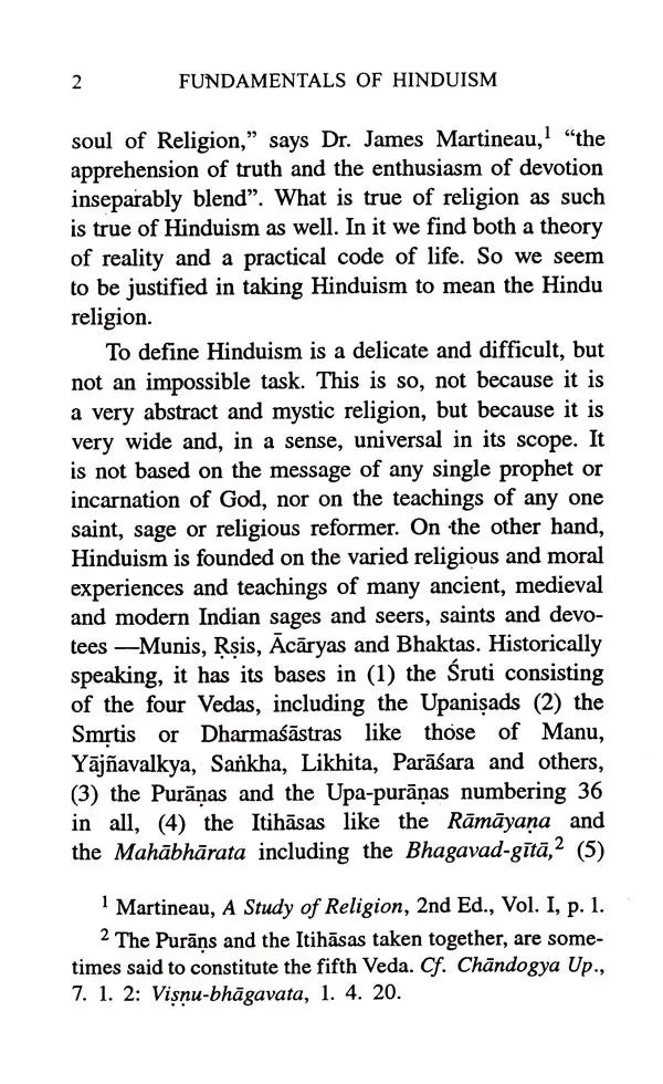 The Fundamentals of Hinduism (A Philosophical Study)