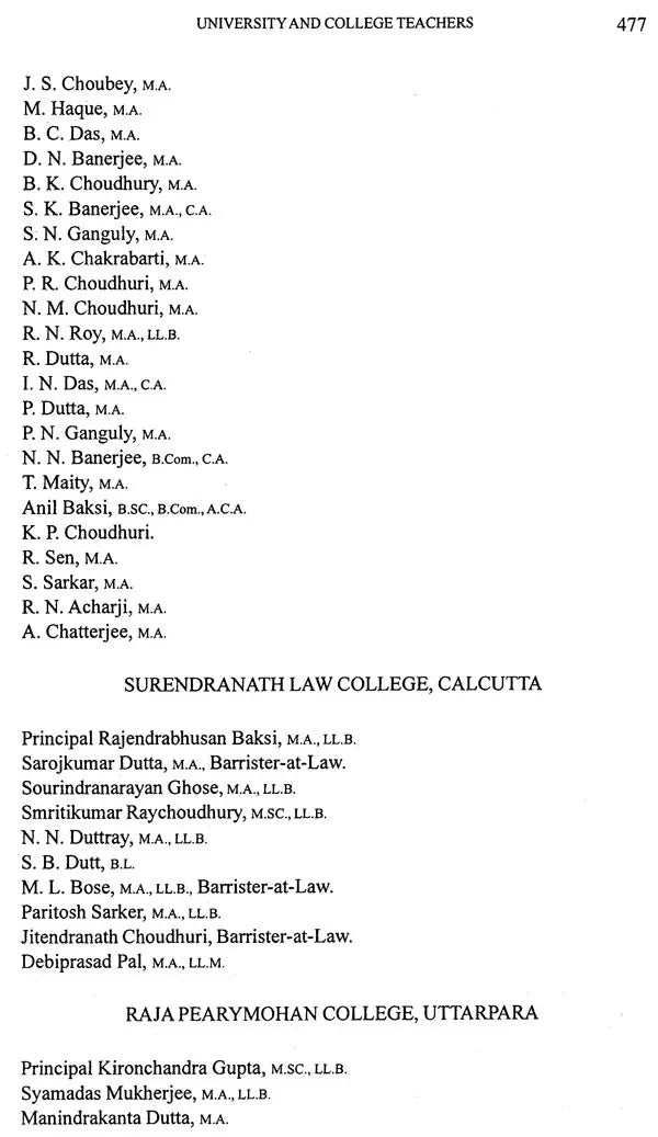 Hundred Years of the University of Calcutta (Supplement 1857-1956)