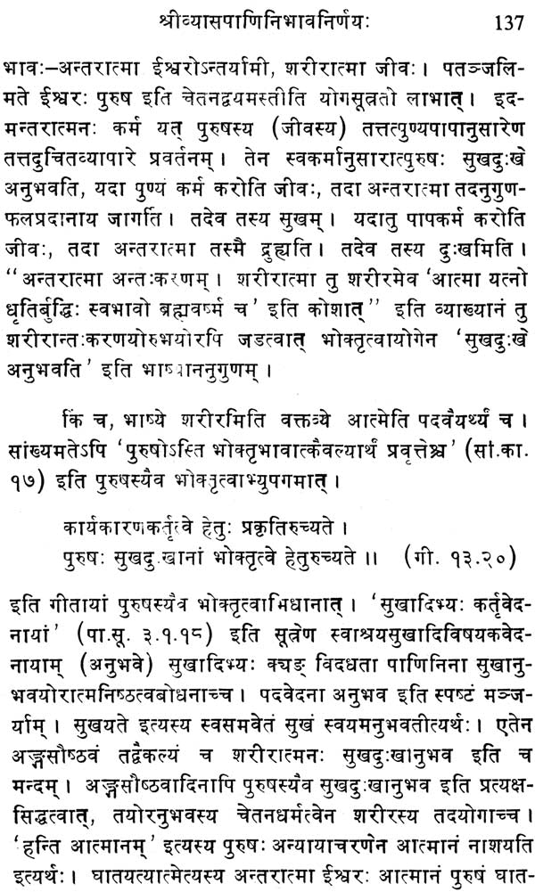 (Sri Vyasa Panini Bhava Nirnayah) - A Rare Book - Retail Maharaj