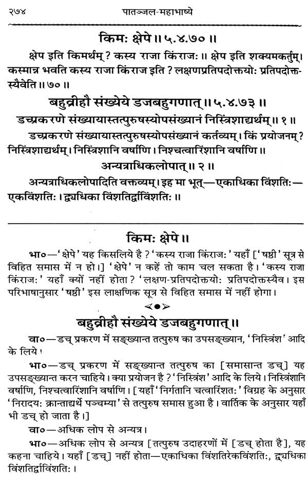 Mahabhashya With Explanation In Hindi (Set of 10 Books) - Retail Maharaj