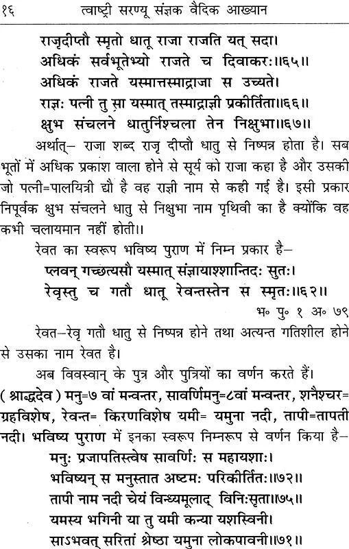 The Real Nature of The Story of Tvashtri and Saranyu - Retail Maharaj