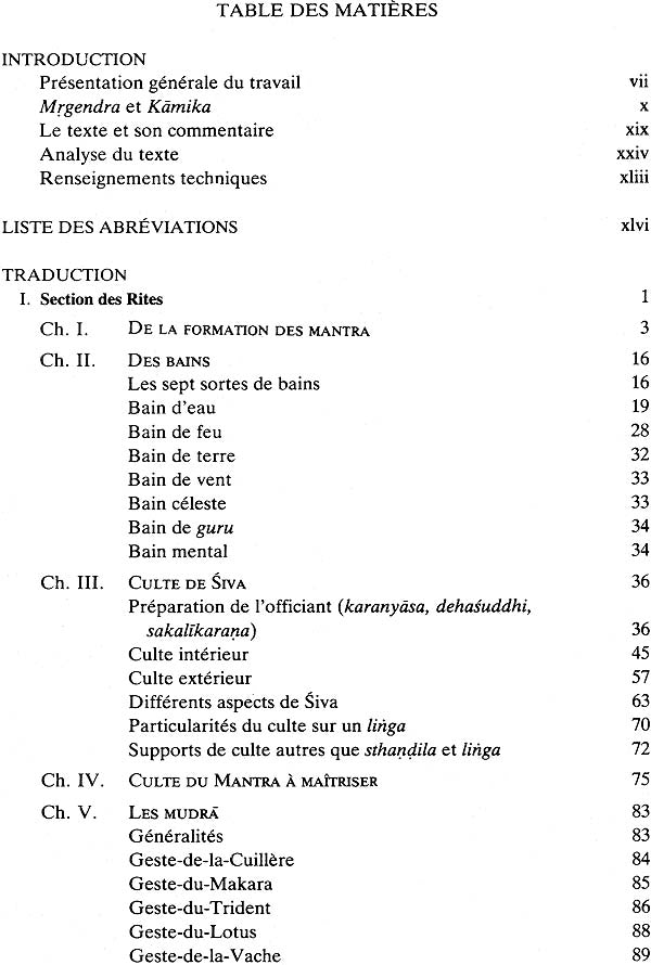 Mṛgendrāgama: Section des Rites et Section du Comportement – Avec la Vṛtti de Bhaṭṭanārāyaṇakaṇṭha - Retail Maharaj