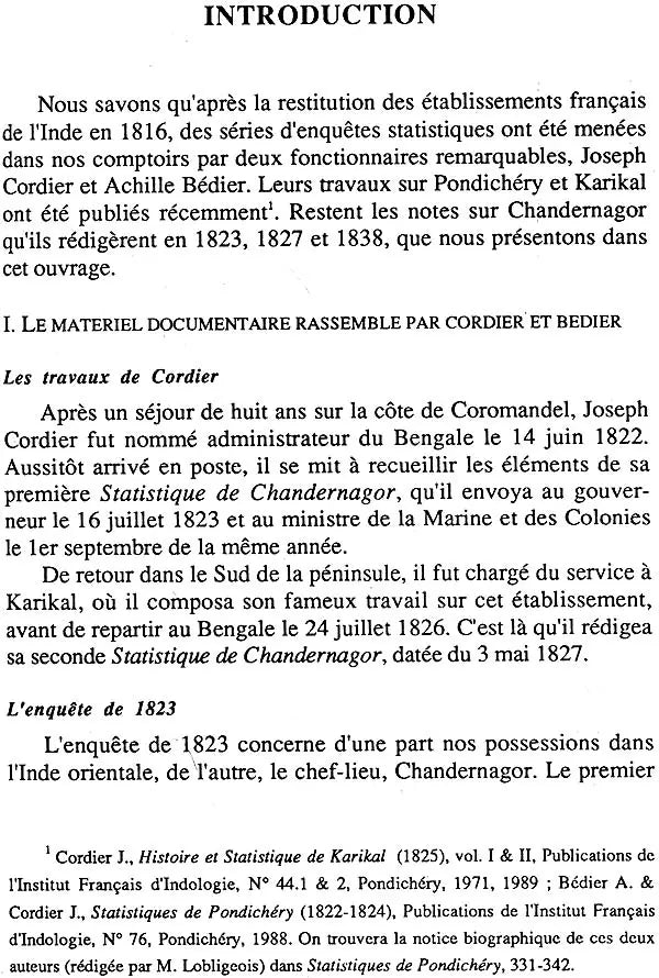 Statistiques de Chandernagor – 1823, 1827, 1838 (An Old and Rare Book) - Retail Maharaj
