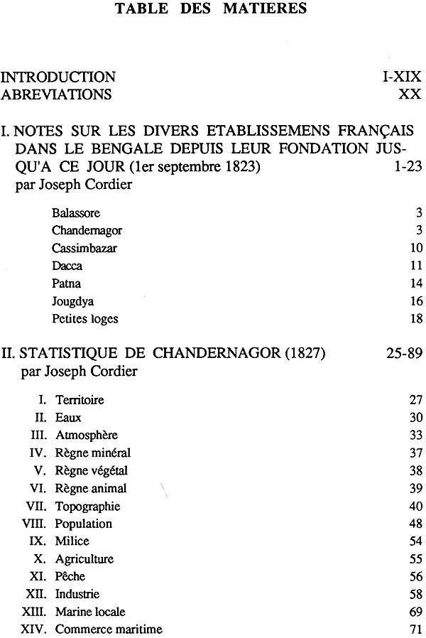 Statistiques de Chandernagor – 1823, 1827, 1838 (An Old and Rare Book) - Retail Maharaj