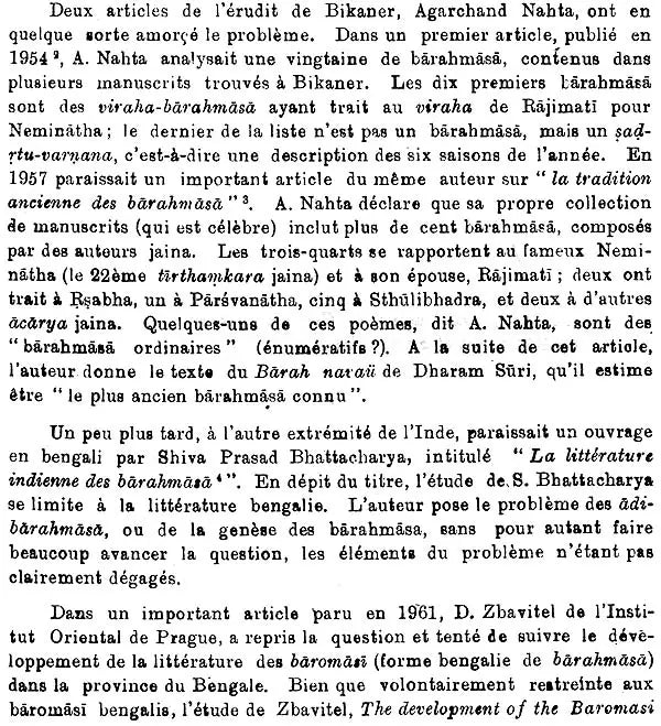 Barahmasa: Les Chansons Des Douze Mois Dans Les Littératures Indo-Aryennes (An Old and Rare Book) - Retail Maharaj