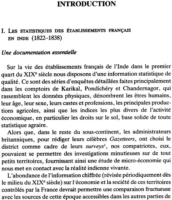 Statistiques de Pondichéry (1822–1824) - Retail Maharaj