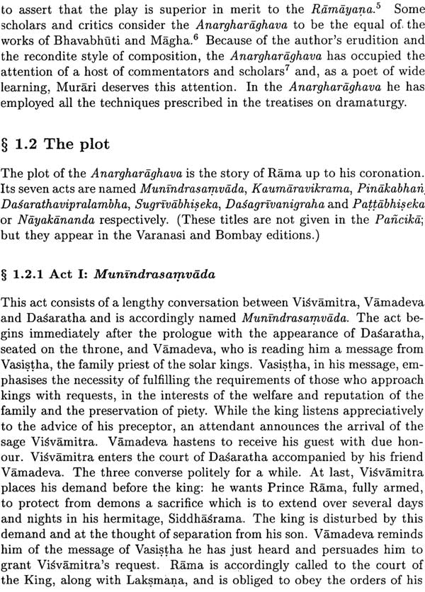 The Commentary of Visnubhatta on The Anargha Raghavam of Murari (Set of 2 Volumes) - Retail Maharaj