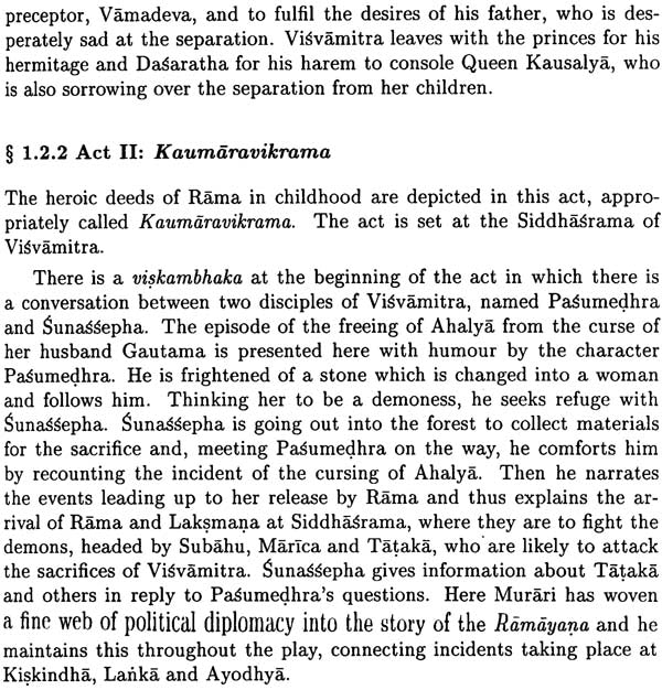 The Commentary of Visnubhatta on The Anargha Raghavam of Murari (Set of 2 Volumes) - Retail Maharaj