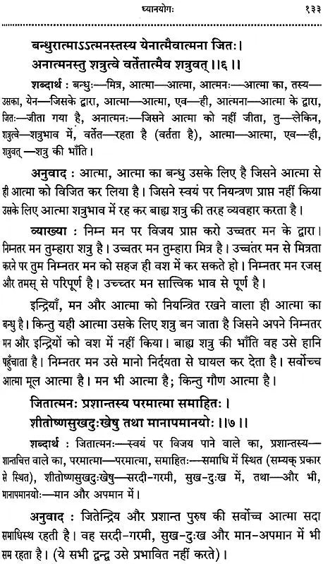 Srimad Bhagavad Gita With Word-to-Word Meaning Hindi Translation - Retail Maharaj