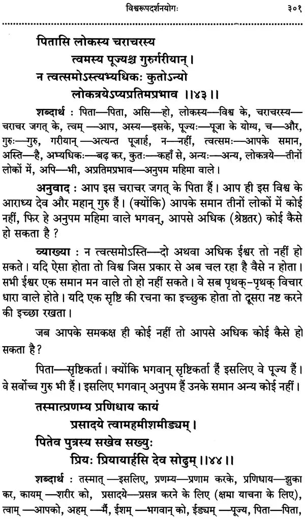 Srimad Bhagavad Gita With Word-to-Word Meaning Hindi Translation - Retail Maharaj