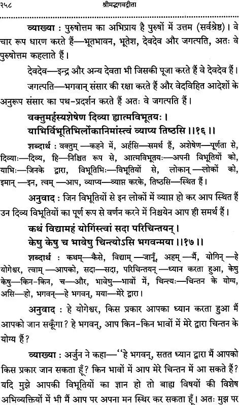 Srimad Bhagavad Gita With Word-to-Word Meaning Hindi Translation - Retail Maharaj