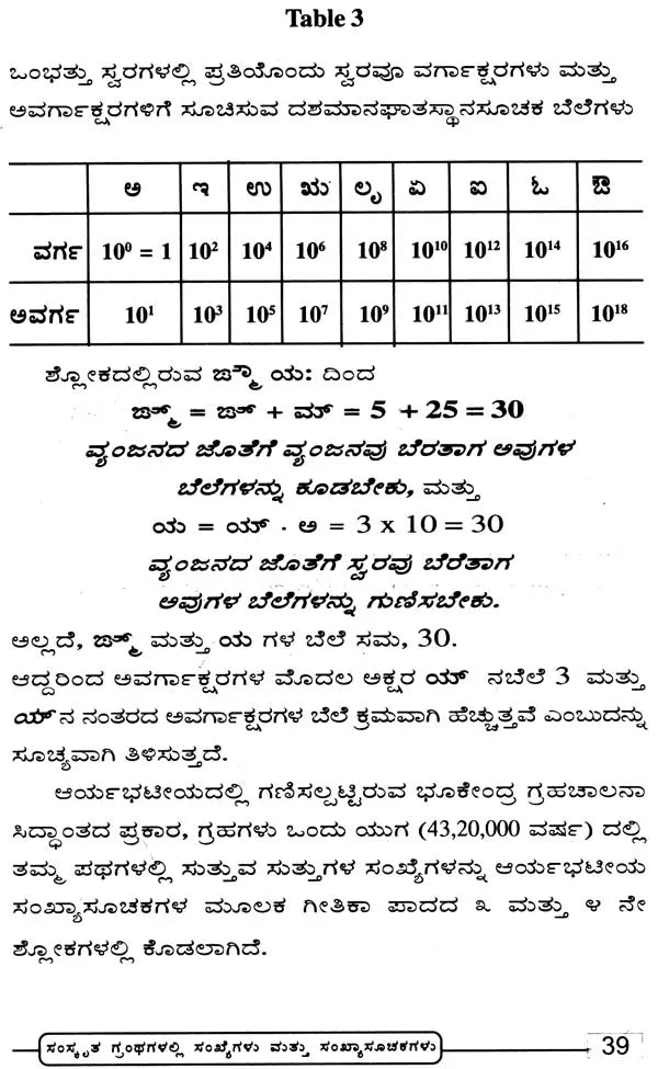 Samskruta Granthagalalli Sankhyegalu Mattu Sankhyasoochikagalu: Numbers and Numerals in Sanskrit Texts (Kannada Version) - Retail Maharaj