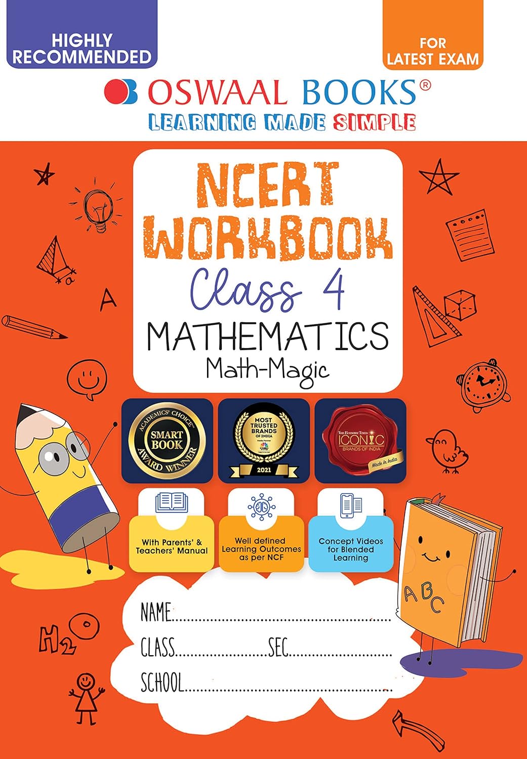 Oswaal NCERT Workbook Class 4 Mathematics Math-Magic - Retail Maharaj