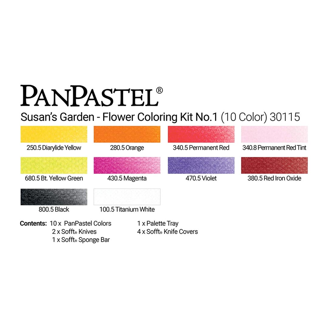PanPastel Ultra Soft Artist Pastel Flower Coloring Kit 1 - Retail Maharaj