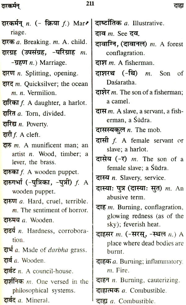The Concise Sanskrit English Dictionary - Retail Maharaj