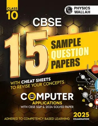 PW CBSE 15 Sample Question Papers Class 10 Computer Application for 2025 Exam - Retail Maharaj