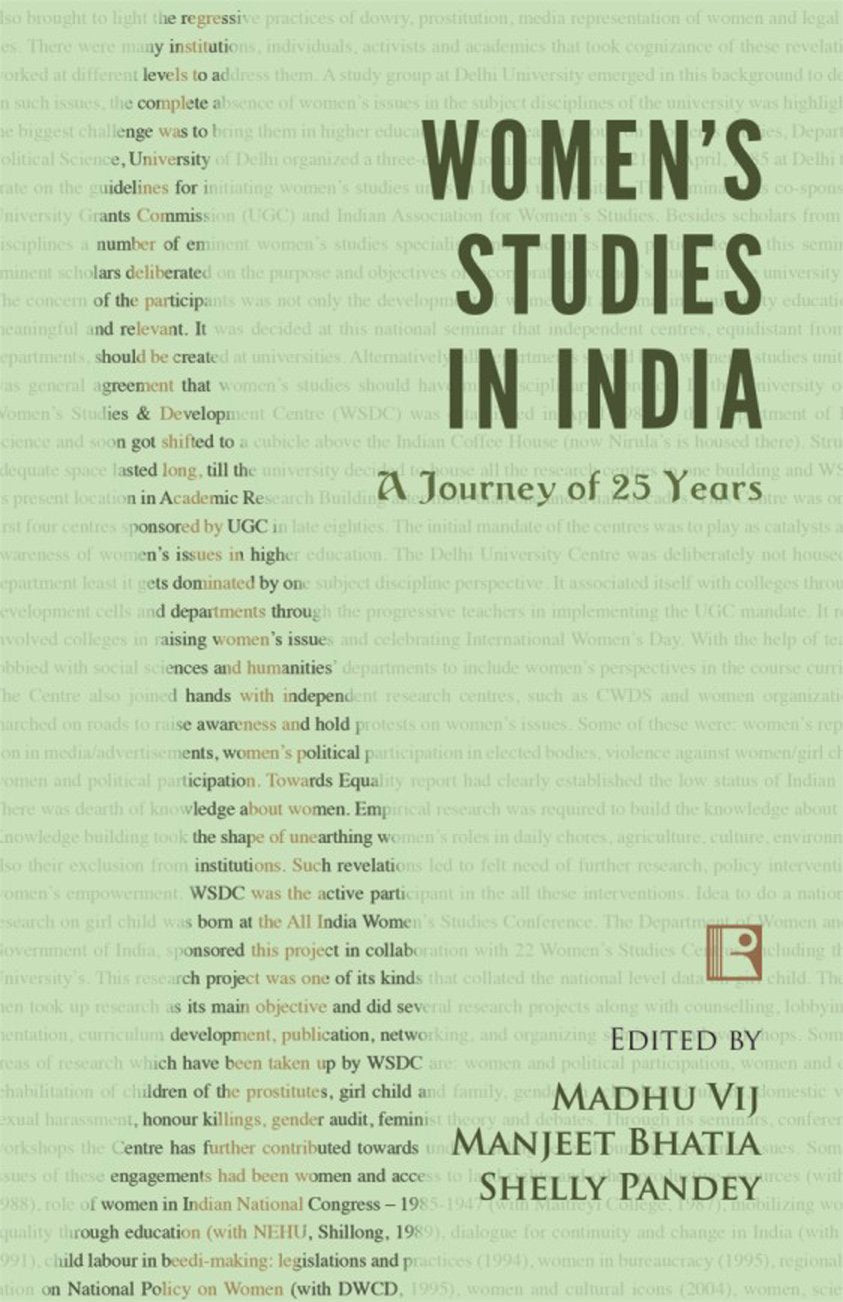 Women's Studies in India: A Journey of 25 Years - Retail Maharaj