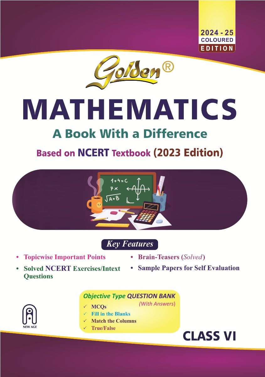 Golden Mathematics: Based On New New Ncert For Class - 6 - Retail Maharaj