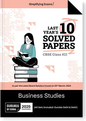 Gurukul By Oswal Business Studies CBSE 10 Years Solved Papers Class 12 Exam 2025 - Retail Maharaj