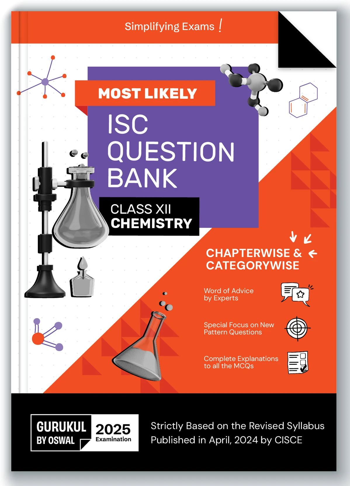 Gurukul By Oswal Chemistry Most Likely Question Bank for ISC Class 12 Exam 2025 - Retail Maharaj