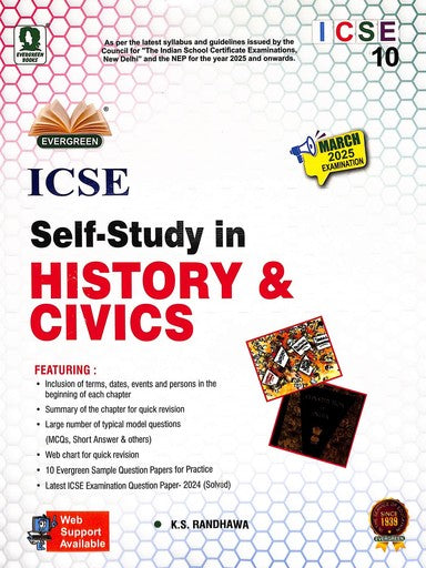 Icse Self Study In History & Civics Class 10 - Retail Maharaj