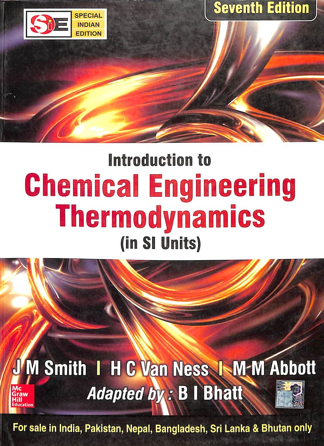 Introduction To Chemical Engineering Thermodynamics In Si Units - Retail Maharaj
