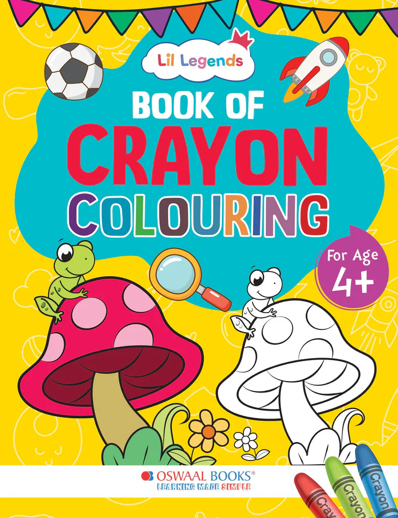 Lil Legends Creative Crayon Colouring Book For 4+ Year Old Kids | Creative Copy Colouring Activity Book - Retail Maharaj